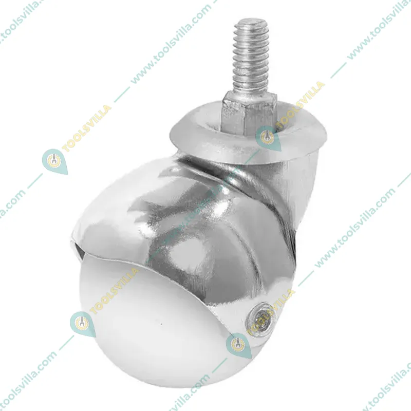Prakash 4 Pieces 50 MM Thread Type Ball Caster Wheel 