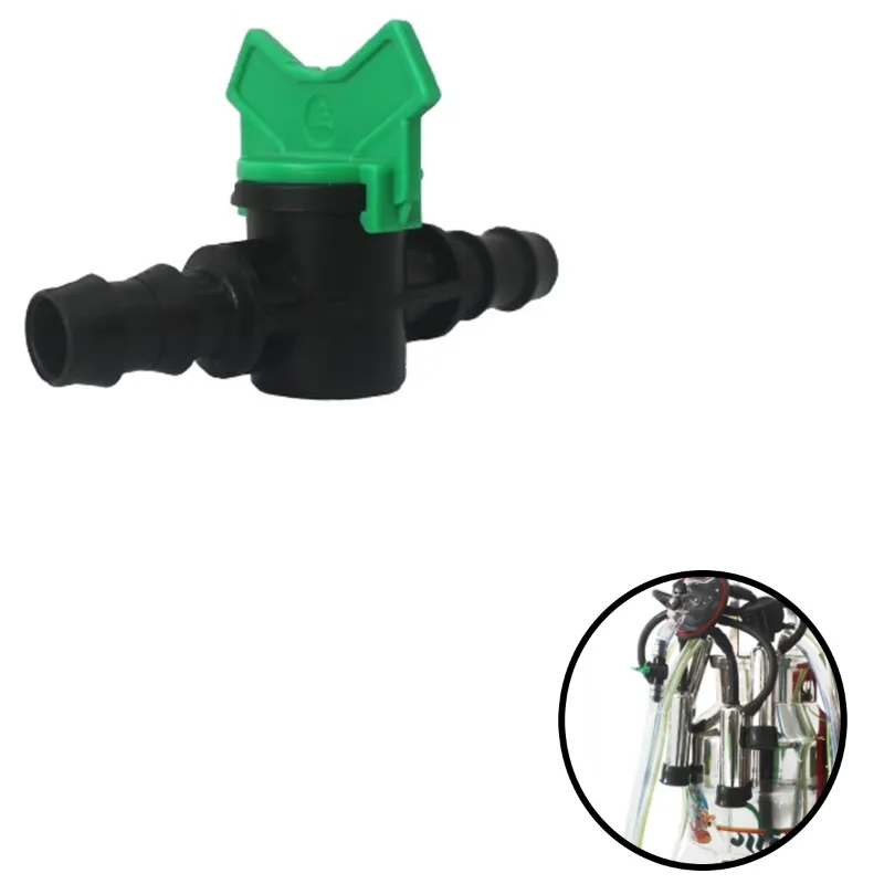 Godhan Plastic Ball Valve for Milking Machine Vacuum Pipe, Milking Machine Milk Tube