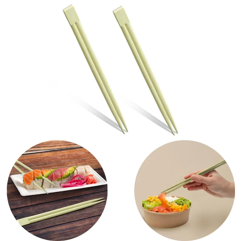 100 Pairs Bamboo Reusable Chopsticks for Traditional Asian Cuisine and Kitchen Essentials | 8 Inch Long Chopsticks