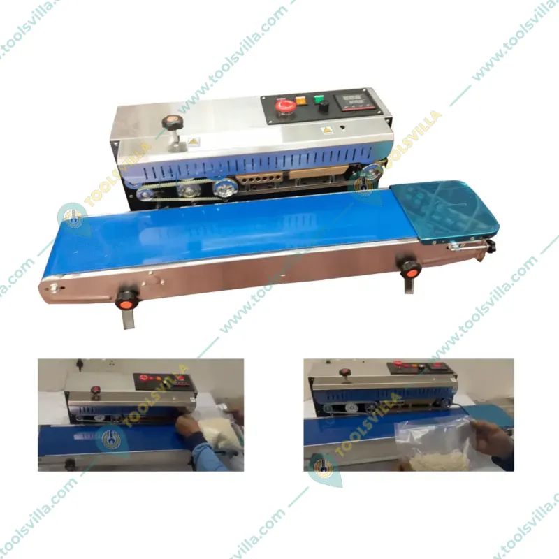 Mahalaxmi Stainless Steel Continuous Horizontal Band Sealer Machine (Economy Model)