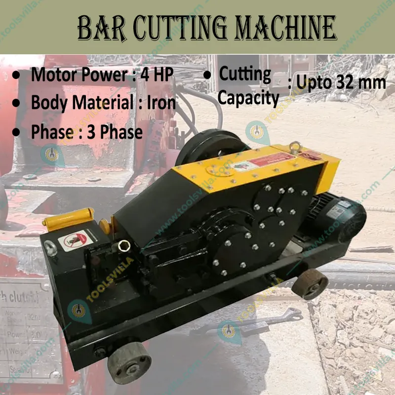 Heavy Duty Bar Cutting Machine With Upto 32 mm Cutting Capacity