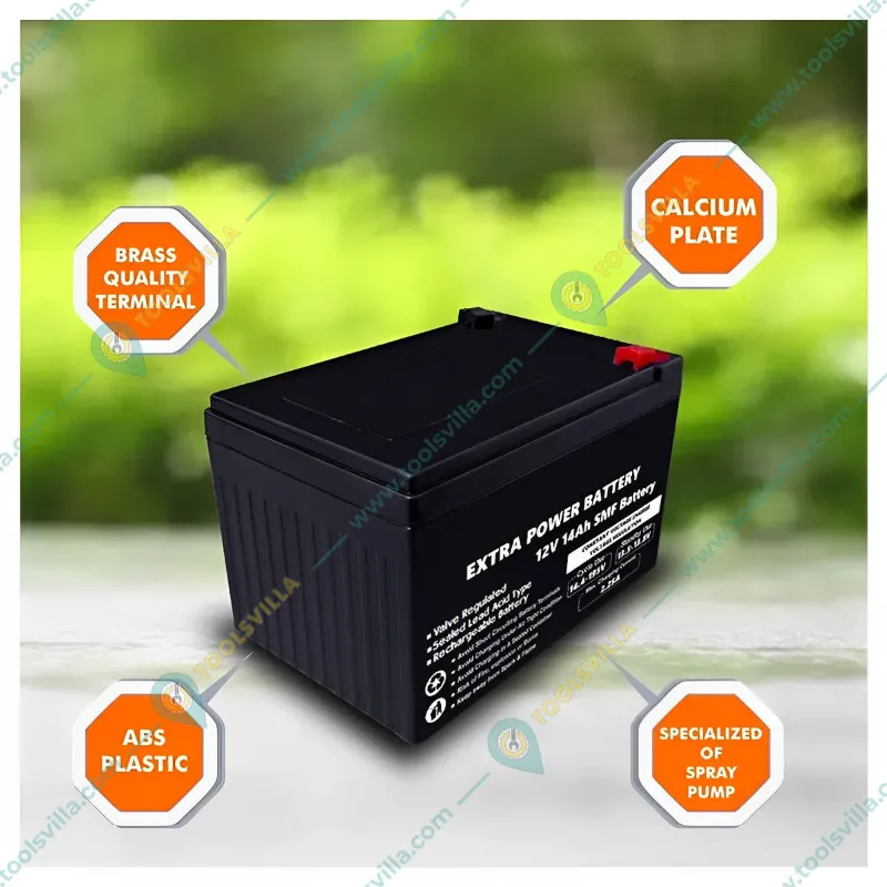 Heavy Duty 12V / 14Ah Battery for Single and Double Motor Battery Sprayer