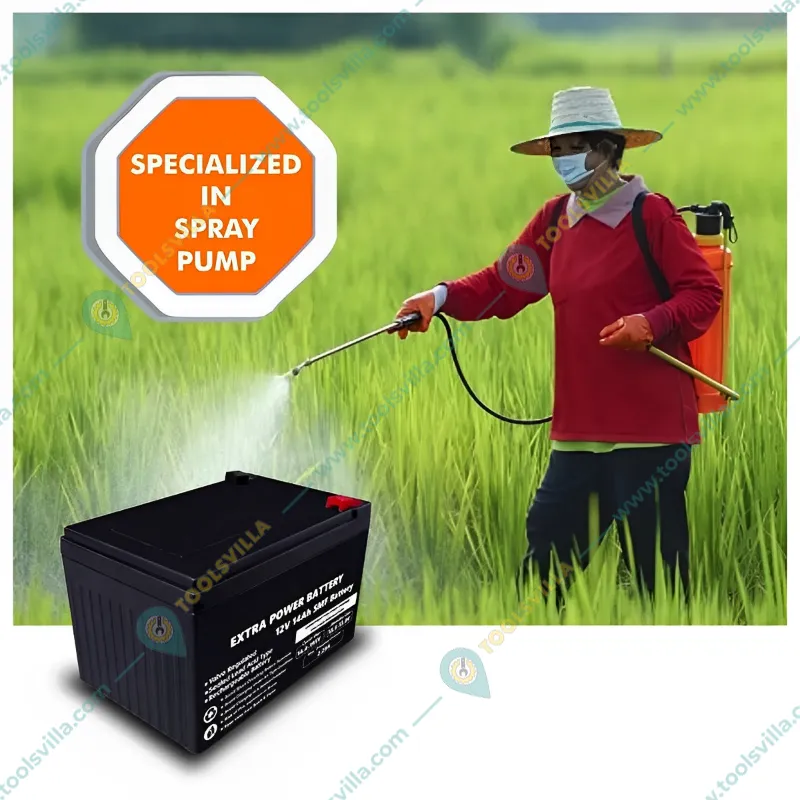Heavy Duty 12V / 14Ah Battery for Single and Double Motor Battery Sprayer