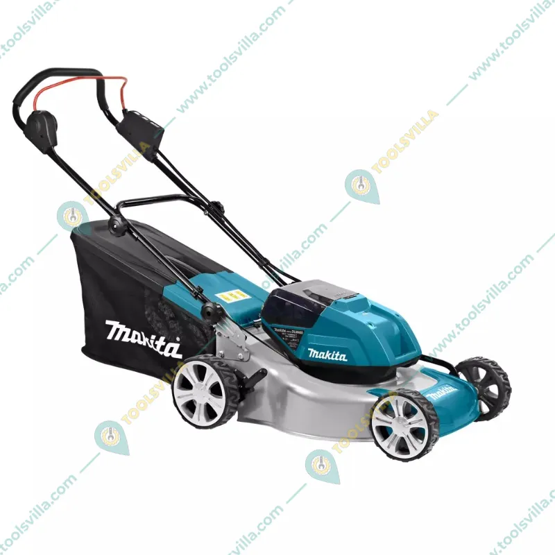 Makita DLM460PT2  18V, 18 Inch 3-in-1 Cordless Lawn Mower With 2 Batteries and Charger