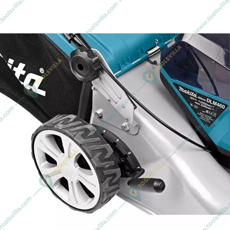 Makita DLM460PT2  18V, 18 Inch 3-in-1 Cordless Lawn Mower With 2 Batteries and Charger