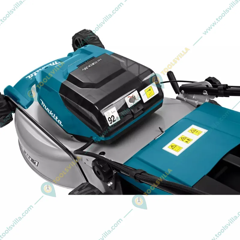 Makita DLM460PT2  18V, 18 Inch 3-in-1 Cordless Lawn Mower With 2 Batteries and Charger