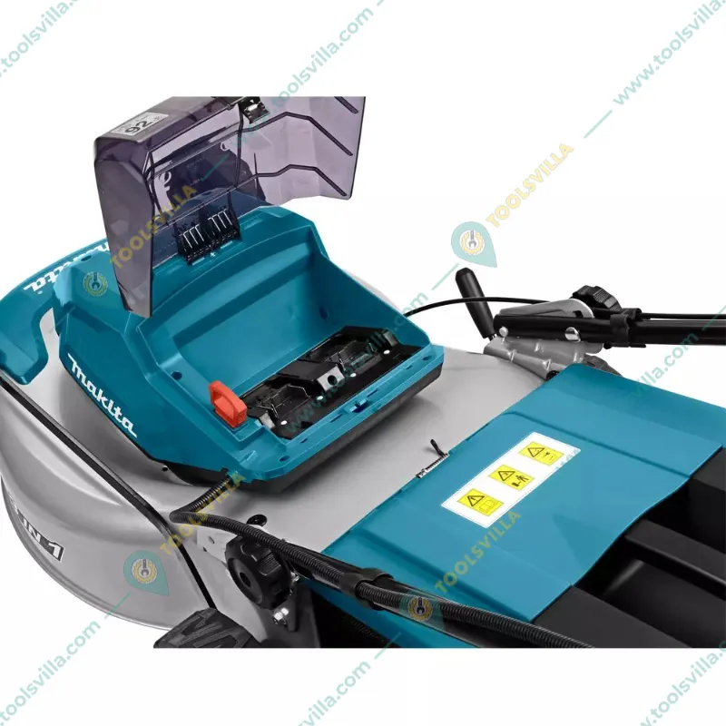 Makita DLM460PT2  18V, 18 Inch 3-in-1 Cordless Lawn Mower With 2 Batteries and Charger