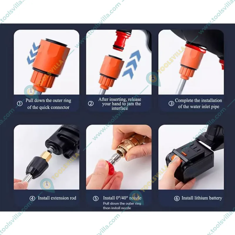 Premium Quality Battery Operated Washer pump 24V Single Phase PVC Body
