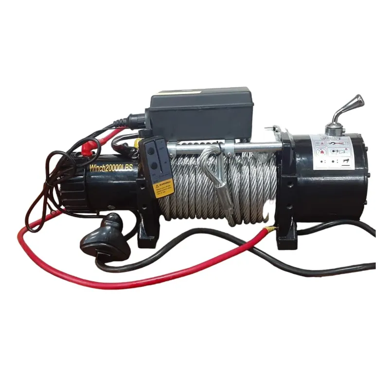 Crossbee 20000 LBS Jeep Winch With 7.1 HP Motor, Wire Rope : 19 X 7 &  Wire Length: 27M X 9.5MM