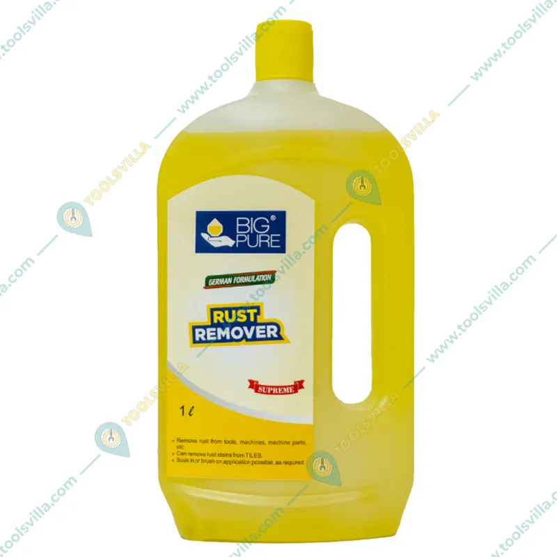 2 Pack of BIG Pure 2L (1L x 2pcs) Industrial Rust Remover Supreme To Remove Rust From Tools, Machines, Spare Parts