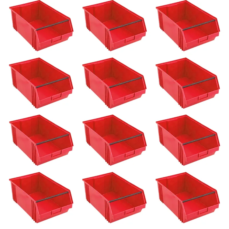 Supreme 515x310x200 mm Premium Plastic Storage Bin (BIN-50)-Pack of 12(Color-Blue)
