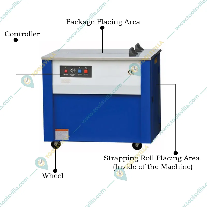 Semi-Automatic Strapping Machine 6 to 15 mm Strap Width, 320W
