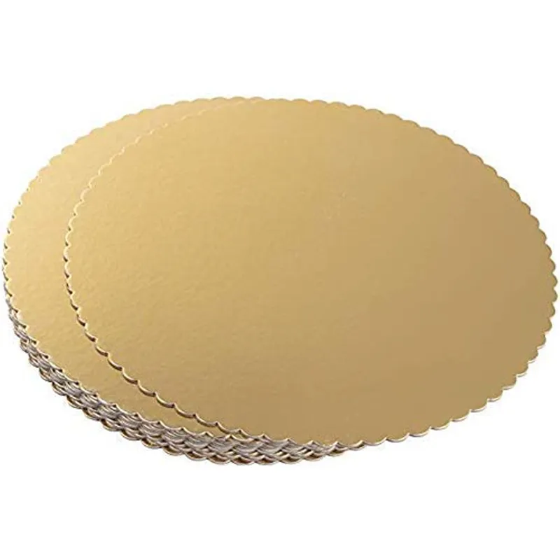 Pack of 50 High-Quality Bio-Degradable 8 inch Round Cake Base for Restaurants, Bakery, Home 