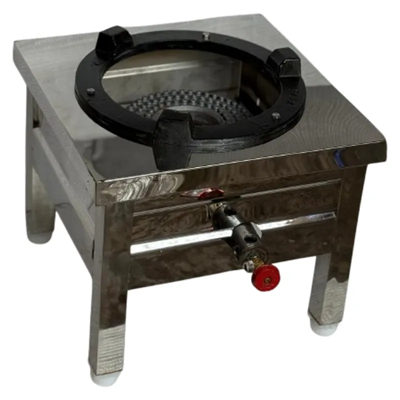 Bapa 14x14x12  Stainless Steel Biriyani Gas Bhatti with Single Korean Ring Burner