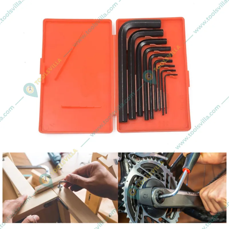 Venus 9 Pcs Inch Series Black Finish Allen Hex Key Set (VAK-403)