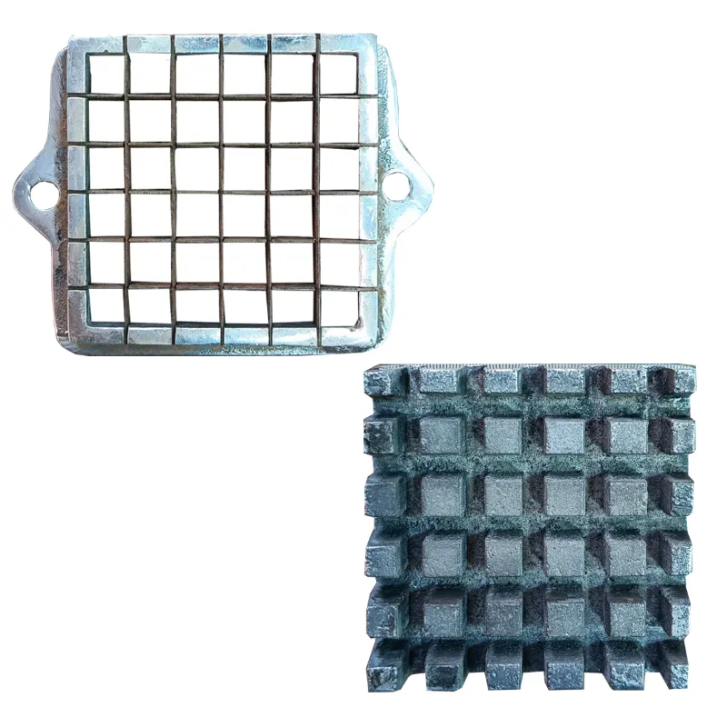 Blades and Pusher(6x6 holes) 36 Pcs at a Time For Hand Operated Finger Chips Machine   