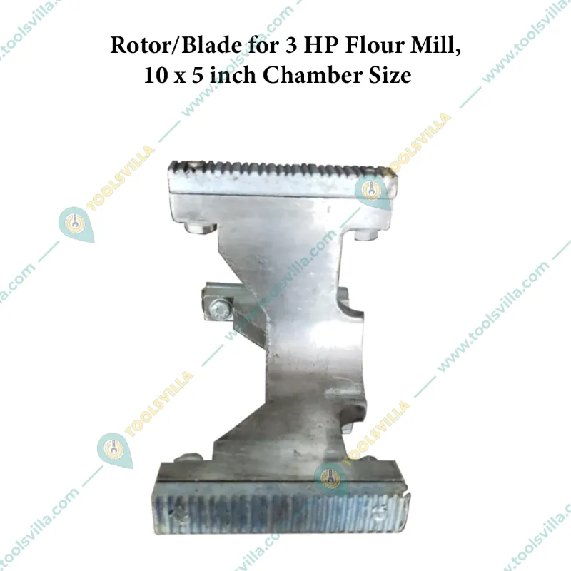 Rotor / Blade for 3 HP Flour Mill, 10 x 5 inch Chamber Size