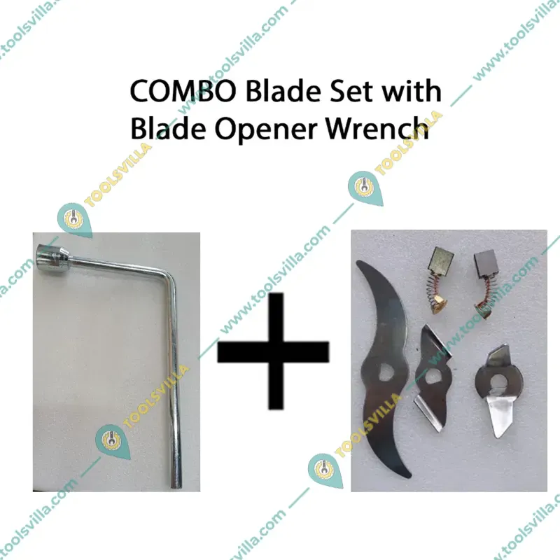SS Blade Set with Blade Opener Wrench for Heavy Duty 5000gm Electric Dry Masala & Herbs Grinder Swing Type 5000W