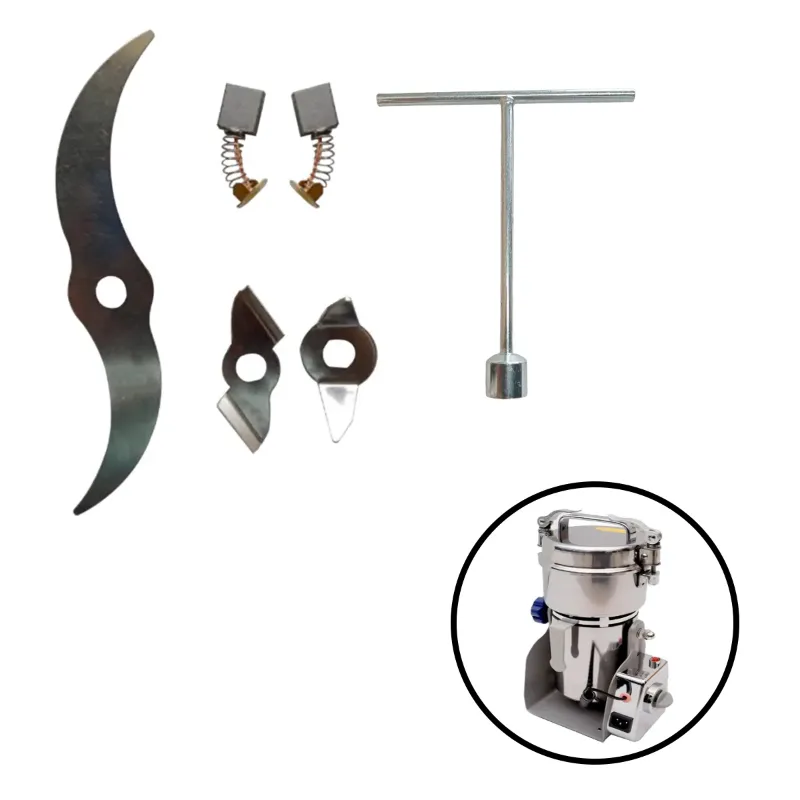 MG-1000 Gm SS Blade Set with Blade Opener Wrench  for Heavy Duty 1000gm Electric Dry Masala & Herbs Grinder Swing Type 3000W