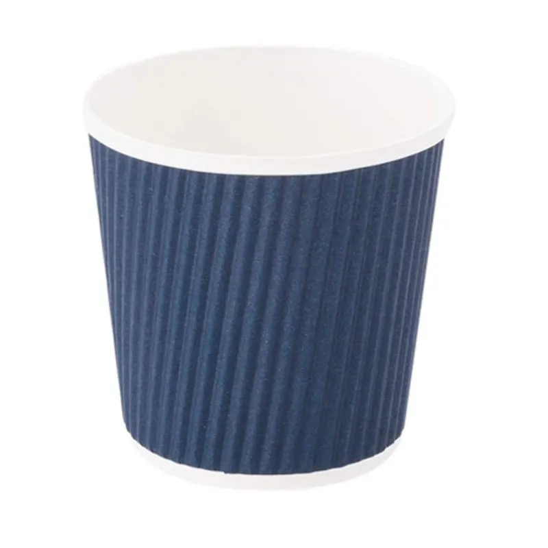 200ml Blue Color Paper Ripple Cup for Both Indoor and Outdoor Events(Pack-100)