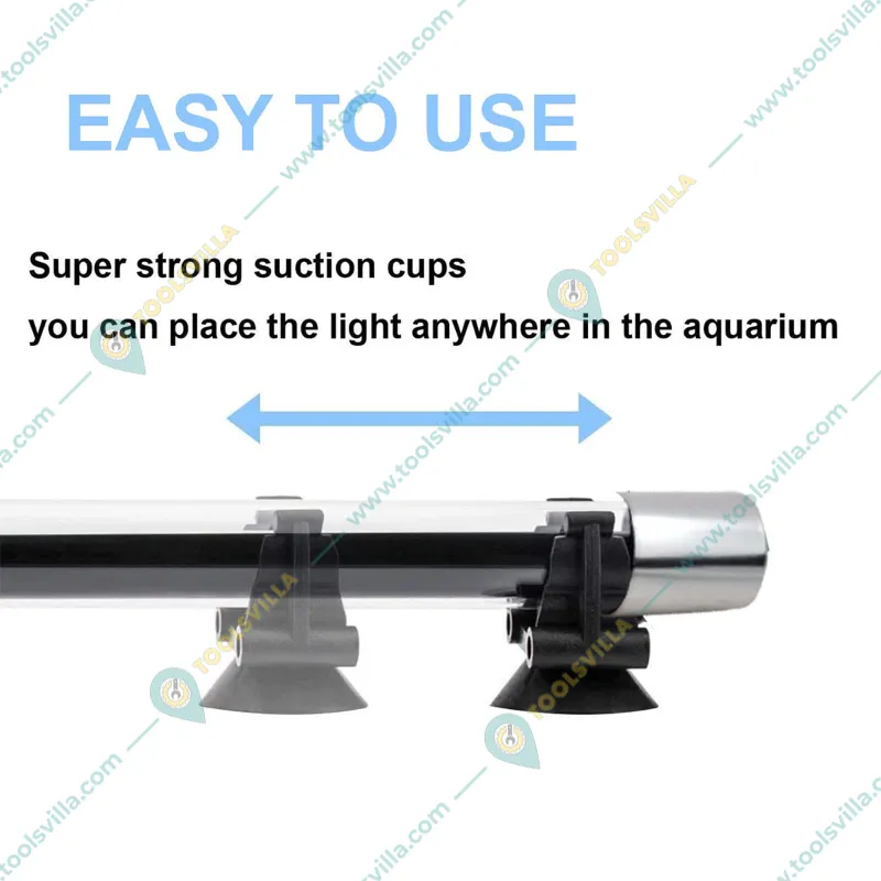 Blue Pet T4-30F Glass Fully Submersible Aquarium LED Light for Fish Tank and Aquarium Photosynthesis of Aquatic Plants Grows More Vigorously