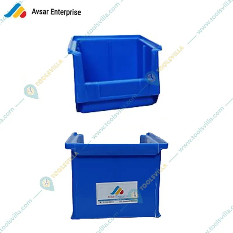 Avsar 170 x 115 x 75 mm FPO Blue Storage Bin, Premium HDPE Material (Bin-5) - Pack of 16