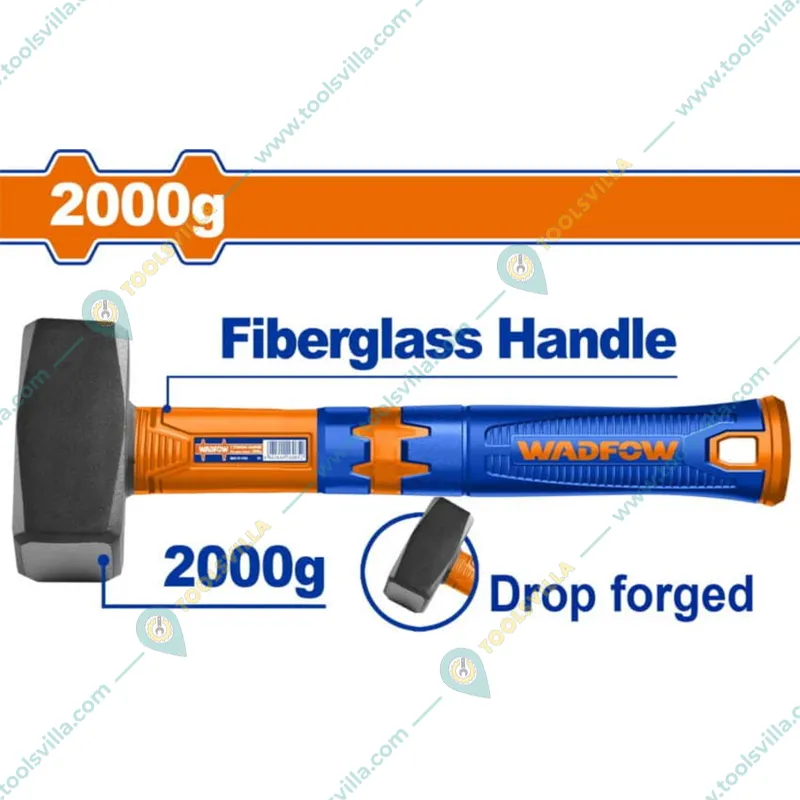 Wadfow Hand Tools Combo of 14 Inch Bolt Cutter (WBC1114 ) And 2000 gm Stoning Hammer (WHM2320)