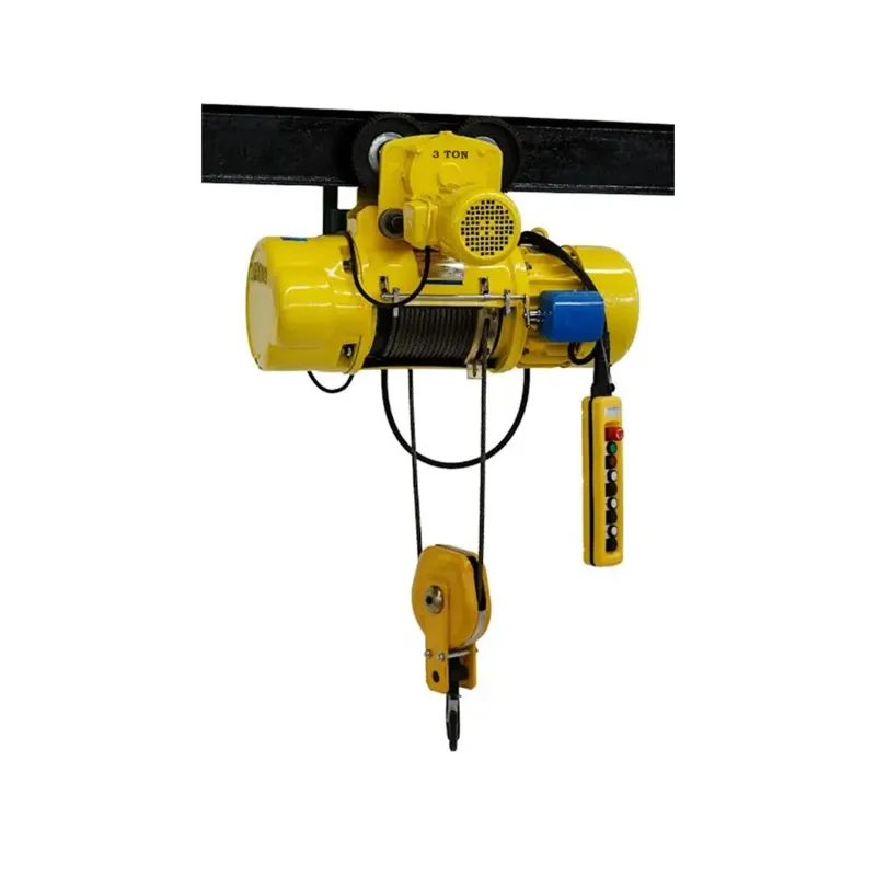 Boltz 3 Ton CD1 3 Phase Electric Wire Rope Hoist, 9 meters & 13 mm Wire Rope With Electric Trolley for Industrial Use