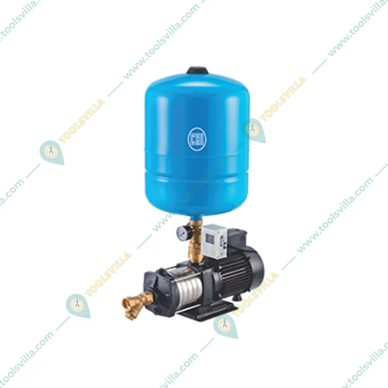 CRI 1 Hp 1Phase Pressure Booster Pump With 24L Tank & Accessories For 3 BHK, 4-5 Bathrooms (MHBS-5/05)-1 Year Warranty