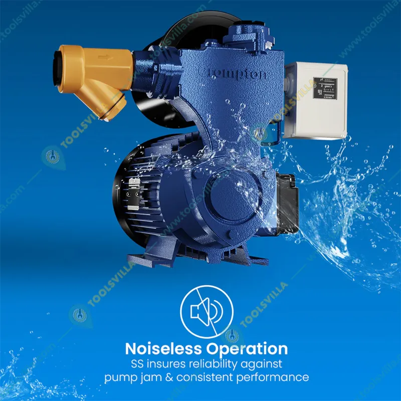 Crompton(MINI FORCE II) 0.5 HP Single Stage Booster Pump,with 1 Year Warranty