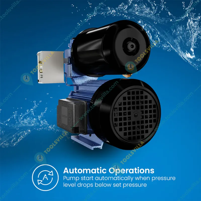 Crompton(MINI FORCE II) 0.5 HP Single Stage Booster Pump,with 1 Year Warranty