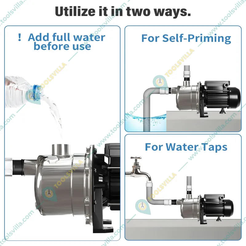 CRI 0.5Hp Single Phase SS Pressure Booster Pump With Automatic Pump Controller, 36m Head (JTS Series)- 1 Year Warranty