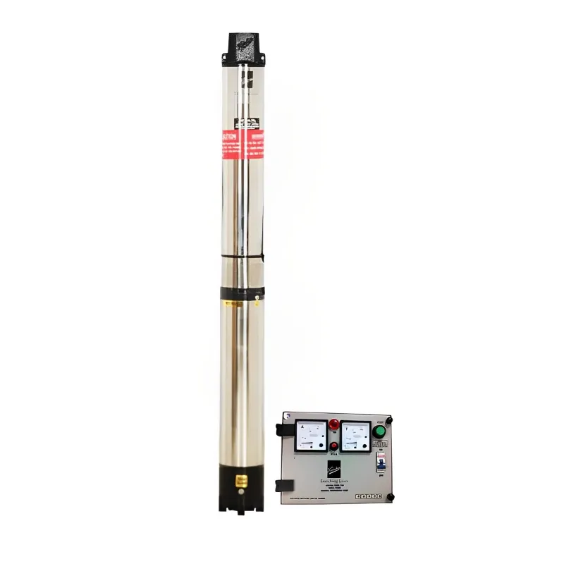 Kirloskar 1.5HP 25 Stage 4 inch 1Phase Water Filled Submersible Pump With CP, 571ft Head-1 Year Warranty (KS4HH-1525-CP)