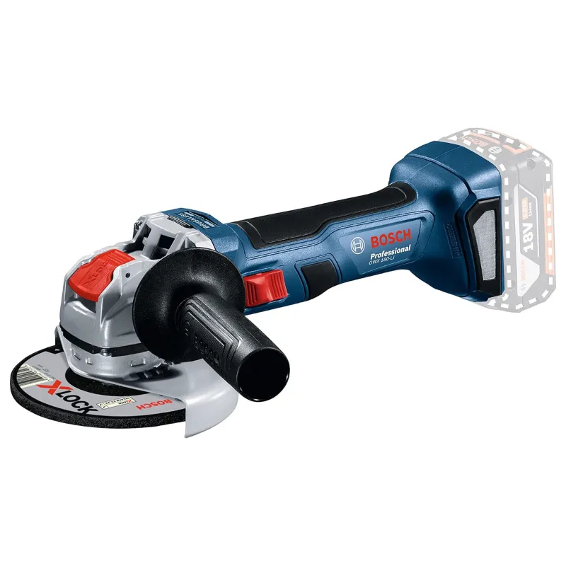 Bosch 125 mm 18V Cordless Angle Grinder, 11000 RPM - GWX 180-Li (Solo) 