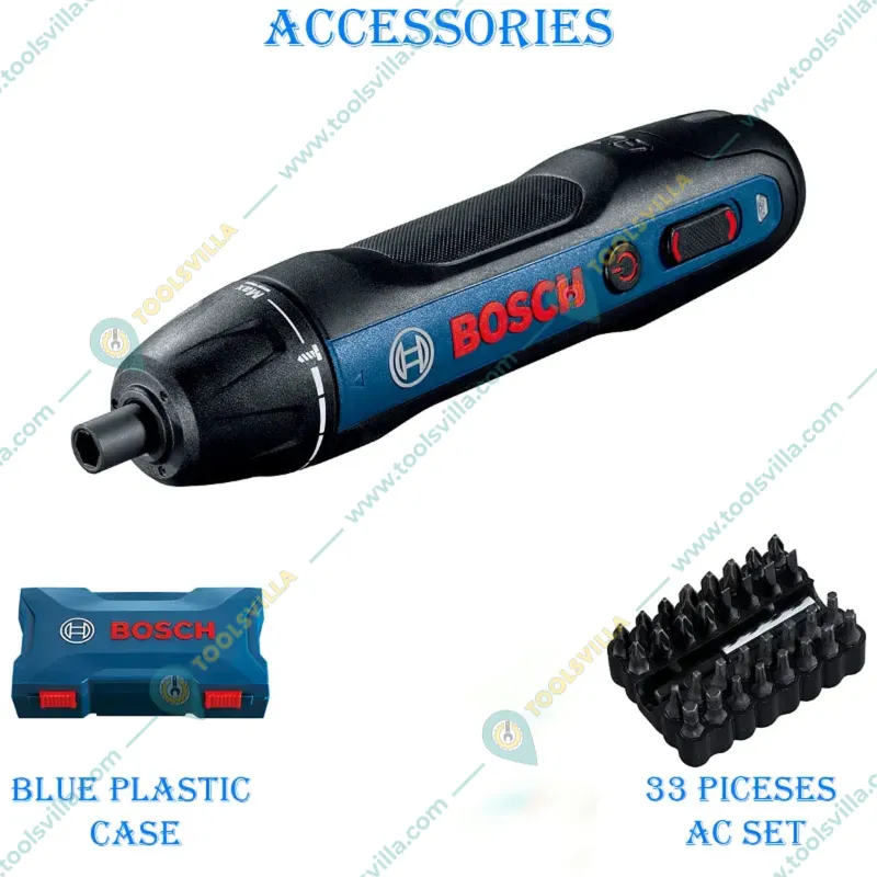 Bosch GO 2.0 Professional Cordless Screwdriver with 33-Pcs Screwdriver Bit Set
