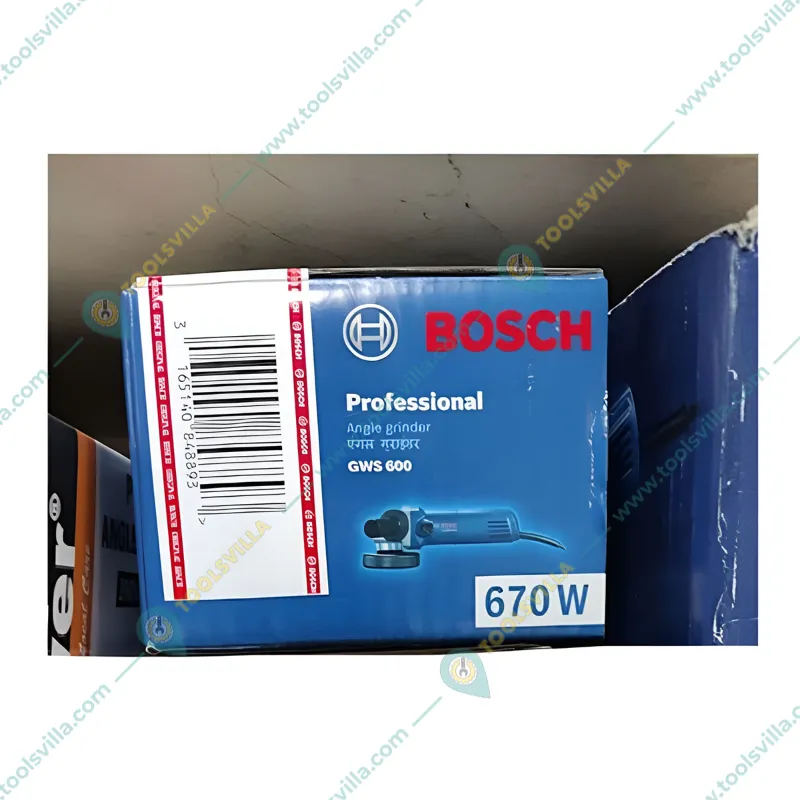 Bosch 4 inch (100 mm) Professional Angle Grinder 670 W & 12000 RPM (GWS 600)