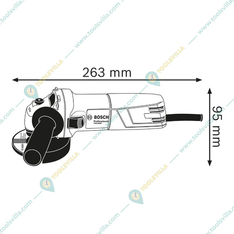 Bosch 4 inch (100 mm) Professional Angle Grinder 670 W & 12000 RPM (GWS 600)