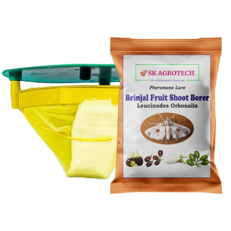 SK Agrotech Funnel Trap with Brinjal Shoot and Fruit Borer Lure (Leucinodes Orbonalis)(Quantity-5 Traps and 5 Lures)