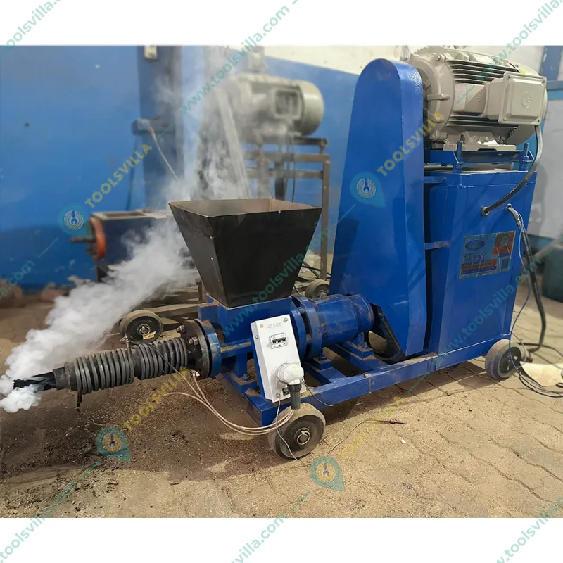 Commercial 30 HP Cow Dung Screw Type Bio Coal Briquetting Machine, Capacity 500 Kg/hr