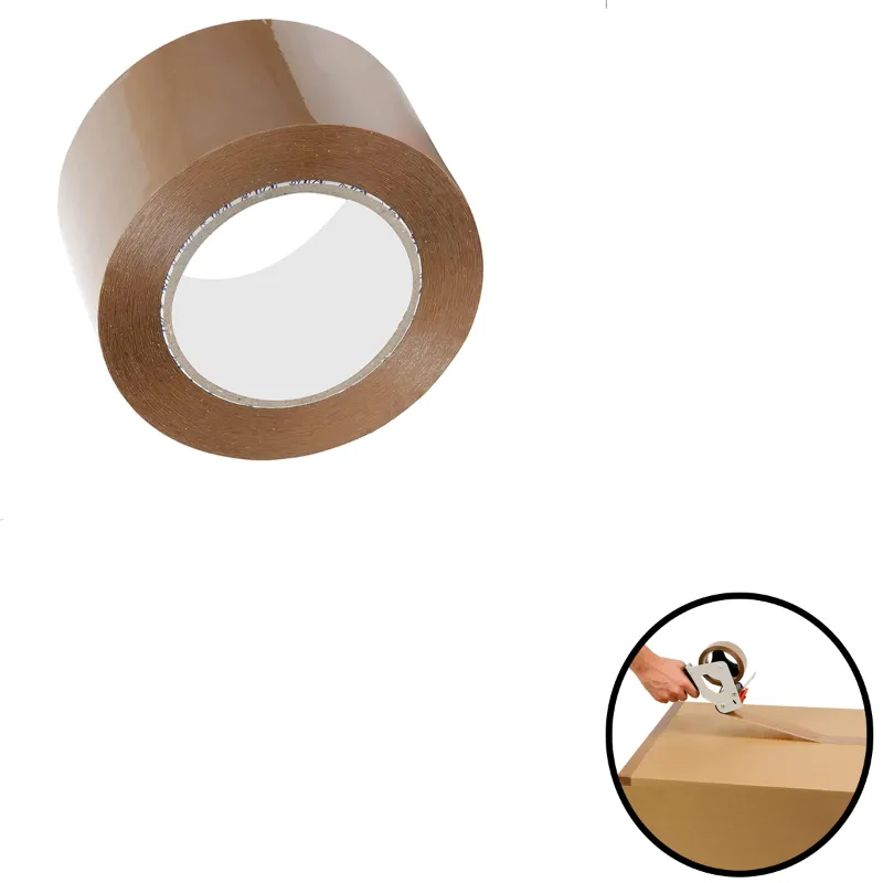 POCHEON® 42 Micron 3" x 50 Yards Brown PP Packing Tape 