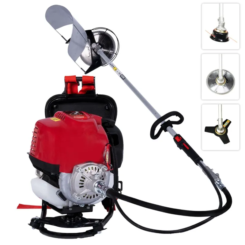 BALWAAN Krishi BX-35B, 35cc 4-Stroke Backpack Brush Cutter Machine with Free Accessories