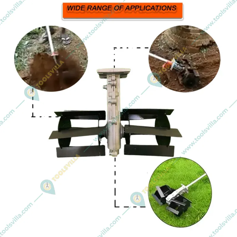 GRAMSTRONG 5 In 1 Multi Attachment 4 Stroke Backpack Brush Cutter With Wave & Cross Blade Tiller Combo (6 Months Warranty)