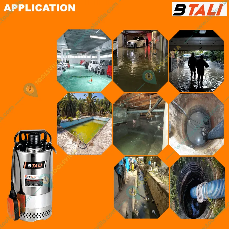 BTALI (BT 700 SSPF) 1 HP(700W) 380LPM Submersible Sewage Pump With 10M Max. Head