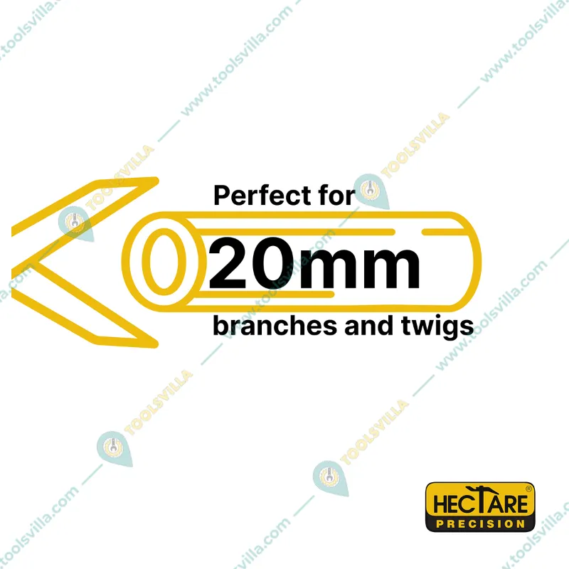 Hectare Precision Garden Bypass Pruner | Secateur | Plant Cutter with 20 mm Cutting Diameter for Home Garden