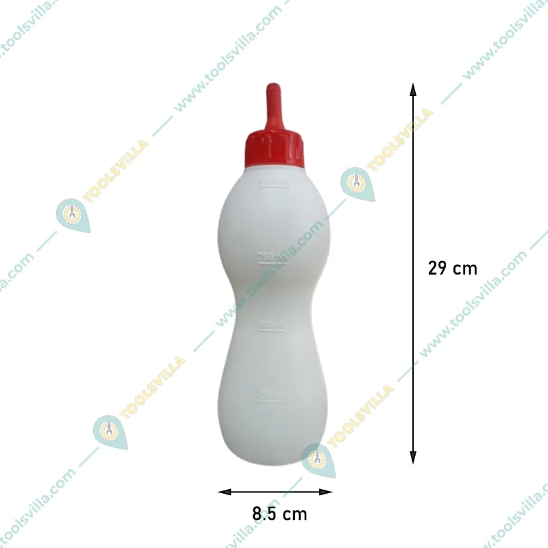 COWTOOLS Calf Feeding Bottle, 1 Liter Capacity (Pack of 2)
