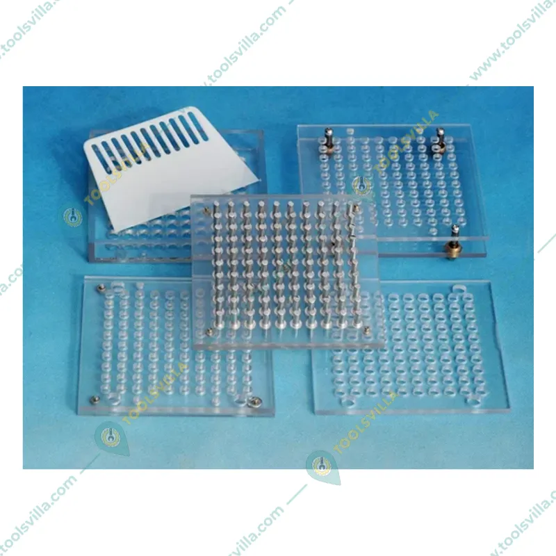 PATCO PHARMA 100 Holes Acrylic-Manual Empty Capsule Filling Machine (Size 5 Capsule - 150 Mg Powder Filling)