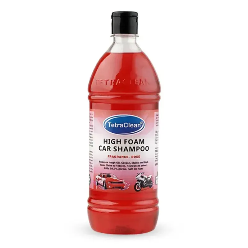 Tetra Clean 1 Liter Rose High Foam Car Shampoo, Car Washing Liquid