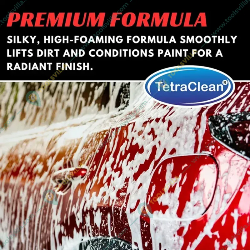 Tetra Clean 1 Liter Rose High Foam Car Shampoo, Car Washing Liquid