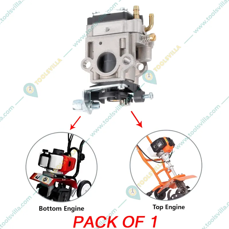 Heavy Duty Carburetor for 52 CC 2 Stroke Engine  Mini Tiller (Quantity-Pack of 1)