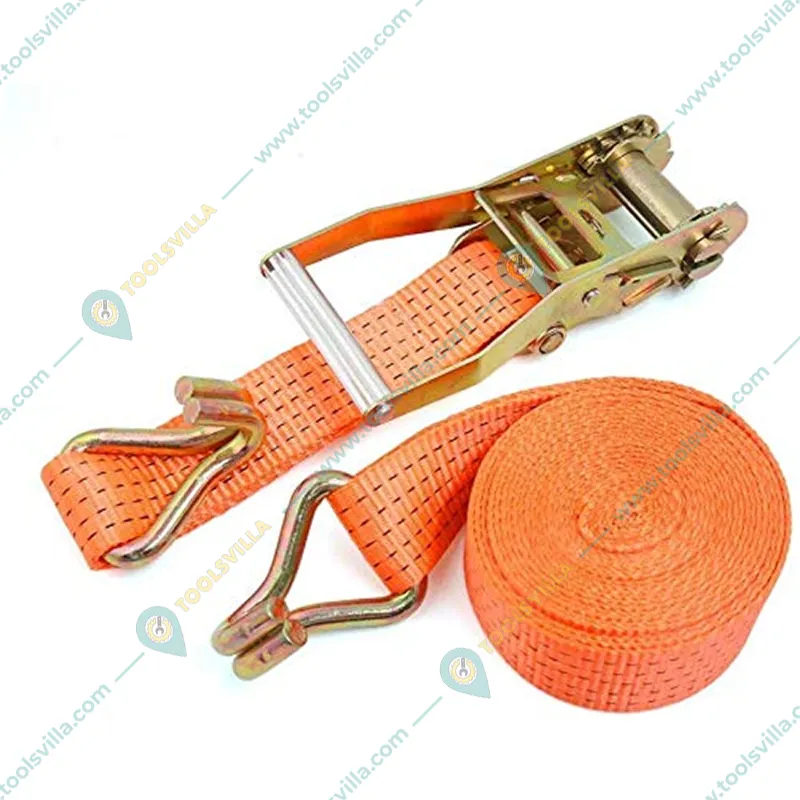Heavy Duty 5 Ton 10 Meter 50 mm Polyester Ratchet Cargo Lashing Belt